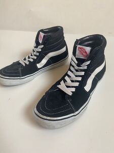 即決1円　美品 VANS OLD SKOOL スウェード×キャンバス スニーカー size23 /バンズ ブラック