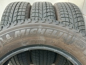 冬 175/65R14 ミシュラン【富山】フィット FIT キューブ パッソ カローラ ヴィッツ 中古4本 スタッドレス タイヤ 14インチ Xアイス3