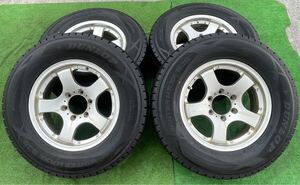 VIA 純正17インチ ホイール7.5JJ PCD139.7穴6 Dunlop winter max 265/65R17スタッドレスタイヤ 4本セット★2021年JVH 1