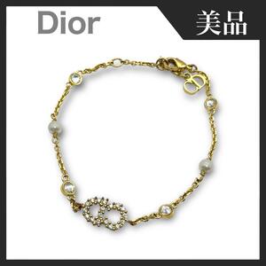 【美品】Dior ディオール Clair D Lune クレールディーリュヌ ブレスレット