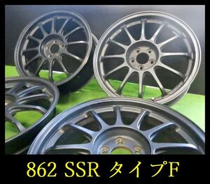 【862】★FK571010 軽量 希少▲SSR タイプF ホイール ▲18x7.5J 5穴 PCD100 +48▲4本 プリウス カローラ 86 BRZ インプレッサ レガシィなど