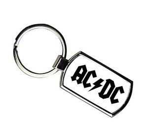 限定!Metal Keychain/キーホルダー/メタル/キーチェーン/キーリング【AC/DC-エーシー・ディーシー】アルバム/ロゴ/ロックバンド/ROCK BAND1