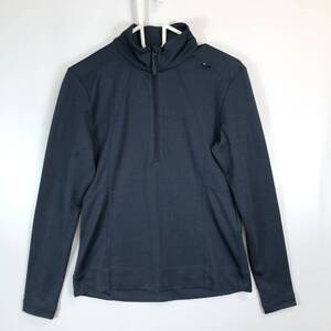 ミレー MILLET LD CASTOR WOOL ZIP LS MIV01459 ハーフジップインナーシャツ メリノウール混 レディースSサイズ ダークネイビー