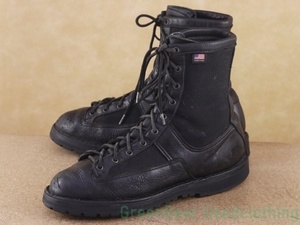 M329◆USA製【ダナー Danner】ビンテージ ワークブーツ ワイズ細め 黒 ブラック メンズ 12B 30cm