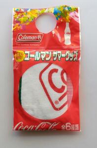 【非売品】【限定品】コカ・コーラ　コールマン　サマーグッズ　ミニタオル　Coleman　2007年　ノベルティ　コカコーラ　未使用 レトロ 245