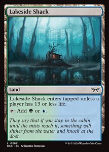 MTG ■土地/英語版■(262)《湖畔の掘立小屋/Lakeside Shack》★FOIL★ ダスクモーン DSK 土地C