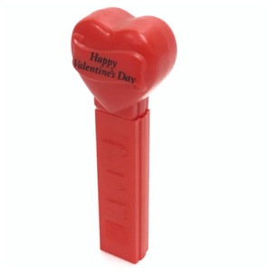 ペッツ ハッピー ヴァレンタイン デー レッド 食玩 おもちゃ PEZ VALENTINE 赤 玩具 レトロ オールド ビンテージ アンティーク 雑貨 D-2005