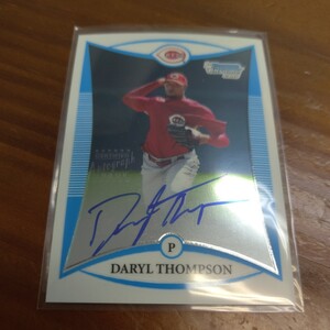 2008 bowmandraft daryl thompson 1stbowman autograph