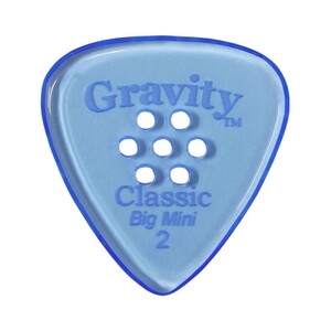 グラビティ ピック GRAVITY GUITAR PICKS Classic -Big Mini Multi-Hole- GCLB2PM 2.0mm Blue ギターピック