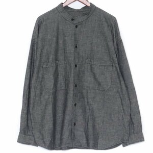 TENDERLOIN 20SS STAND SHT L/S SOLID XLサイズ グレー テンダーロイン スタンドカラー長袖シャツ