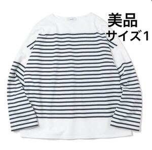 定価16500円【美品】BASQUE SHIRT ORGANIC COTTON PANELBORDER