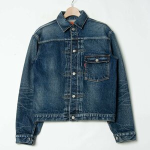 【1円スタート】JETT RINK ORIGINAL JEANS ジェットリンク J06XX 1st デニムジャケット Gジャン 綿100％ カジュアル 青 42 日本製 児島