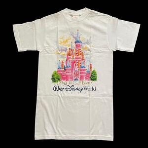 Disney ディズニー ディズニーワールドTシャツ 白 ウォルト 城 フロリダ