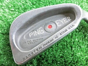 ♪PING ピン EYE2 KARSTEN 赤ドット 赤目 / 3番 アイアン 単品 純正スチールシャフト ZZ LITE FLEX-不明 ♪M1371