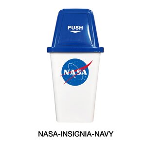 【NASA・アメリカ航空宇宙局】※【ダストボックス20L ／ ネイビー】　ゴミ箱　アメリカン雑貨