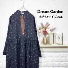 新品　Dreamgarden　ワンピース　ナチュラル　花柄　レース　大きいサイズ