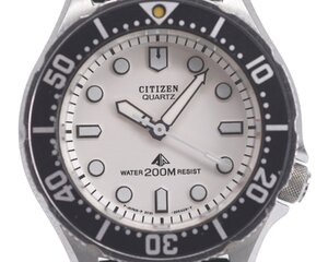 [中古品] 稼働品【CITIZEN】シチズン ダイバー 200m 2031-204140 31ｍｍ クォーツ 動作OK 中古品