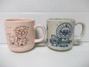 加トちゃん★陶器製★マグカップ 2種セット★加藤茶★カトちゃん★かとちゃん