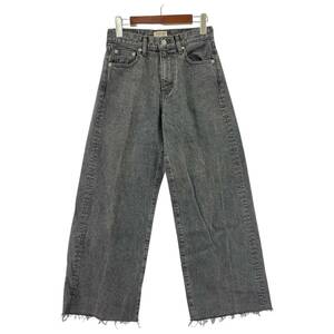 Ungrid アングリッド ワイド デニムパンツ size24/グレー レディース