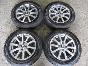 フィットGD系　デミオ　ノート11系☆スタッドレスset　14X5.5J+45　4/100　MANARAY FS　【175/65R14】ダンロップ・WM02　2020年製　9分