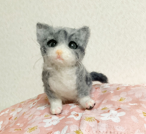 マンチカン子猫＊羊毛フェルト＊猫＊子猫