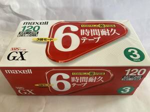 未開封 マクセル maxell VHS ビデオテープGX T-120 3PACK