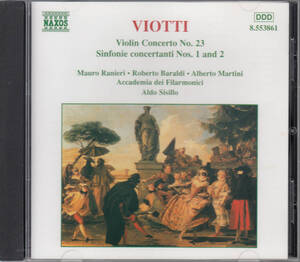 ◆送料無料◆ヴィオッティ：ヴァイオリン協奏曲第23番、協奏交響曲第1番、第2番～マウロ・ラニエリ、アルド・シッシロ Import L7589