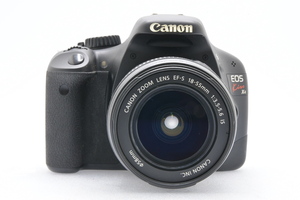 動作未確認 Canon EOSKiss X4 + EF-S 18-55mm F3.5-5.6 IS キヤノン デジタル一眼レフカメラ ズームレンズ セット 充電器なし ■24619