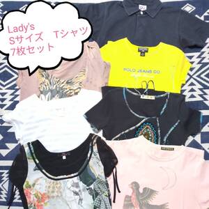 VM3 クリアランスセール まとめ売り レディース Tシャツ 7枚セット Sサイズ 45RPM RALPH LAUREN FRAPBOIS アニエスベー アルマーニ