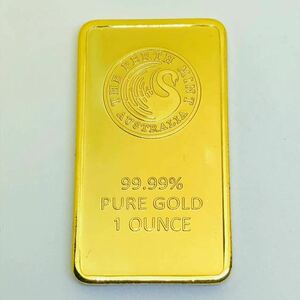 旧家蔵出し 外国古銭　オーストラリア　白鳥　ゴールドバー　大型金貨　1オンス　GOLD カプセル付き アンティークコイン collect- z-123