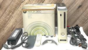 【B】【15033】★☆XBOX 360　本体セット　ホワイト　Microsoft 　マイクロソフト　ジャンク品　コントローラー　リモコン付き　現状品☆★