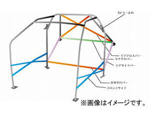 オクヤマ ロールバー 761 055 1 スチール ダッシュボード貫通 16P No.18 2名 トヨタ 86 ZN6 内装付車用 3ドア ノーマルルーフ