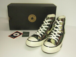 M1△926未使用品【CONVERSE コンバース】箱 タグ付 21ss ALL STAR US CAMO HI オールスター カモ オリーブ SIZE 24.5