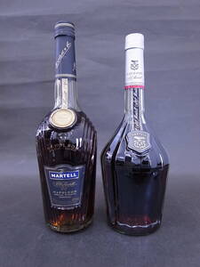 ★☆1円〜 [未開栓古酒] MARTELL マーテル ナポレオン2本セット コルドンノワール/スペシャルリザーブ 700ml 40% コニャックブランデー☆★