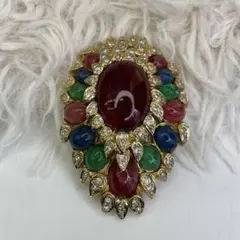 【VOGUEBIJOUX】brooch ヴォーグビジューブローチ カラーストーン