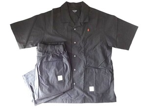 新品未使用 正規品 ポールスミス Paul Smith PAUL SMITH LOUNGEWEAR 半袖長ズボンパジャマ 上下セット マルチスポット チャコールグレー M