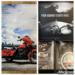 HARLEY-DAVIDSON 2017 Merchandise ハーレーダビッドソン 純正 パーツアクセサリー カタログ DVD ワッペン ピンバッジ ケース グッズ