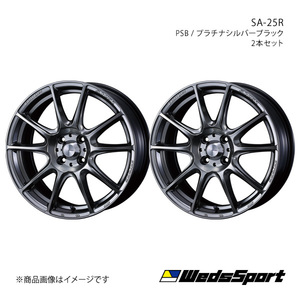 WedsSport/SA-25R アルト/アルトエコ HA36S アルミホイール2本セット【15×5.0J 4-100 INSET45 PSB】0073684×2