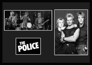 10種類!The Police/ポリス/スティング/Sting/ROCK/ロックバンドグループ/証明書付きフレーム/BW (1-3W)