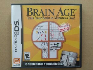 DS Brain Age 脳を鍛える大人のDSトレーニング 北米版 箱説あり