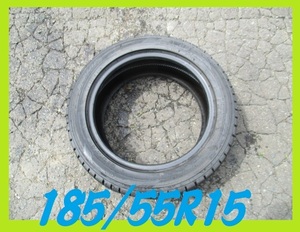 PF232①■185/55R15 82Q　1本のみ　DUNLOP DSX-2　激安　バリ溝　条件付き送料無料　即納　スペアに