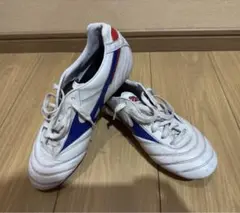 Mizuno サッカーシューズ ホワイト/ブルー/レッド