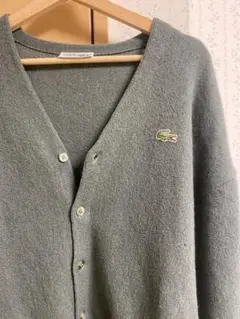 lacoste 80sカーディガン　カーキ