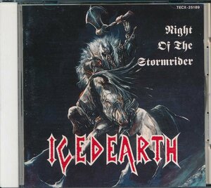 90年洋楽┃アイスド・アース│Iced Earth┃ナイト・オブ・ザ・ストームライダー┃テイチクTECX-25189│1992.05.21年│2500円┃管理7352