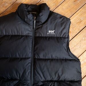 USA古着 ヘリーハンセン HELLY HANSEN グースダウンベスト メンズ Sサイズ フルジップ アウトドア キャンプ ギア フィッシング 釣り J3794