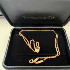 Tiffany ハートダイヤネックレス