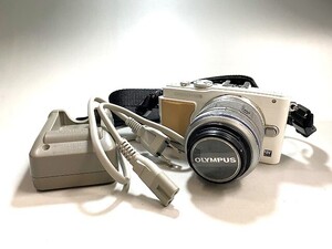 中古 通電OK OLYMPUS オリンパス ミラーレス一眼 PEN Lite E-PL5 デジタルカメラ 14-42mm 1:3.5-5.6 写真 撮影 コレクター