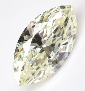 【100円～】0.215ｃｔ 天然ダイヤ VERY LIGHT YELLOW（ナチュラルカラー）SI1 MQ