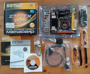 送料込み【中古】ZOTAC Z77-ITX WiFi LGA1155 Mini ITX マザーボード