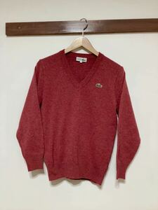 と1032 CHEMISE LACOSTE ラコステ ビンテージ Vネックセーター ニットセーター 40 レディース